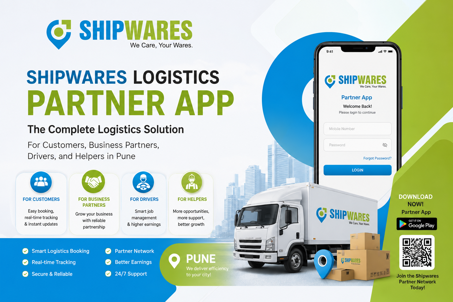 Best Logistics Partner App in Pune for Customers, Businesses, Drivers & Helpers
